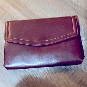 Vintage HL Harry Levine Burgundy Clutch